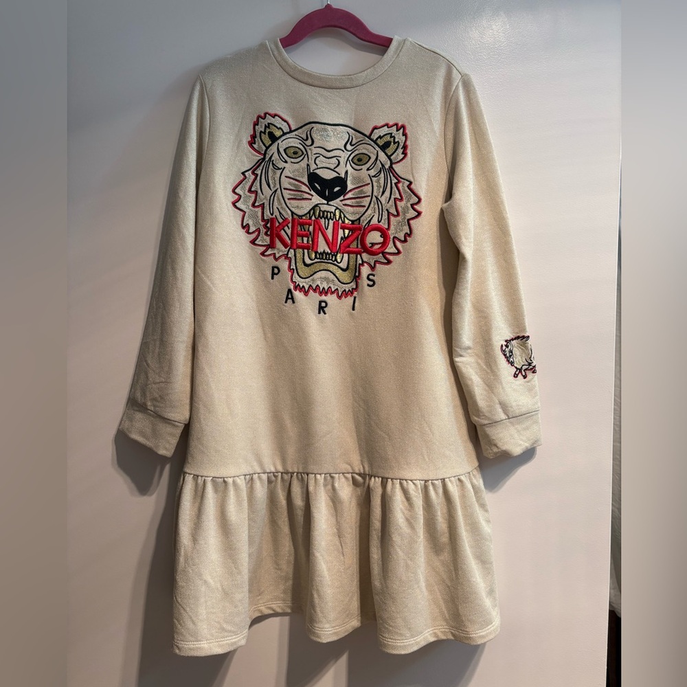 Kenzo Girls - Champaign Tiger Dress